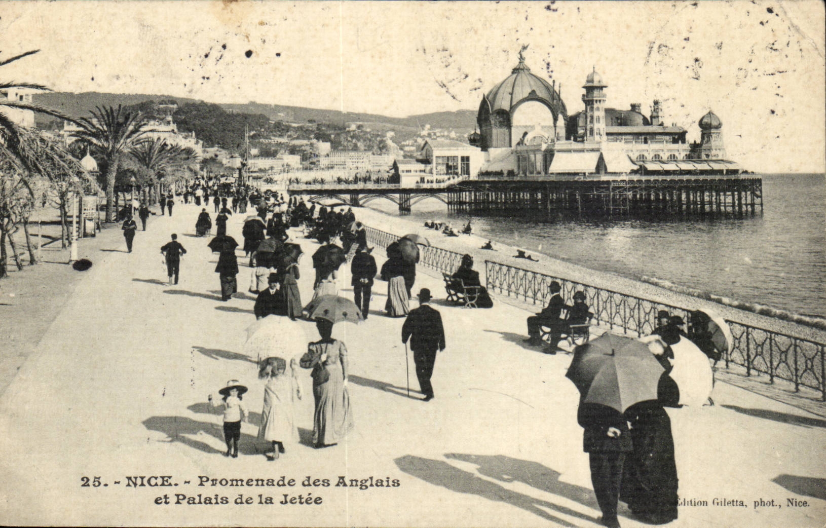 Nice - Promenade des Anglais et Palais de la Jetee CPA 