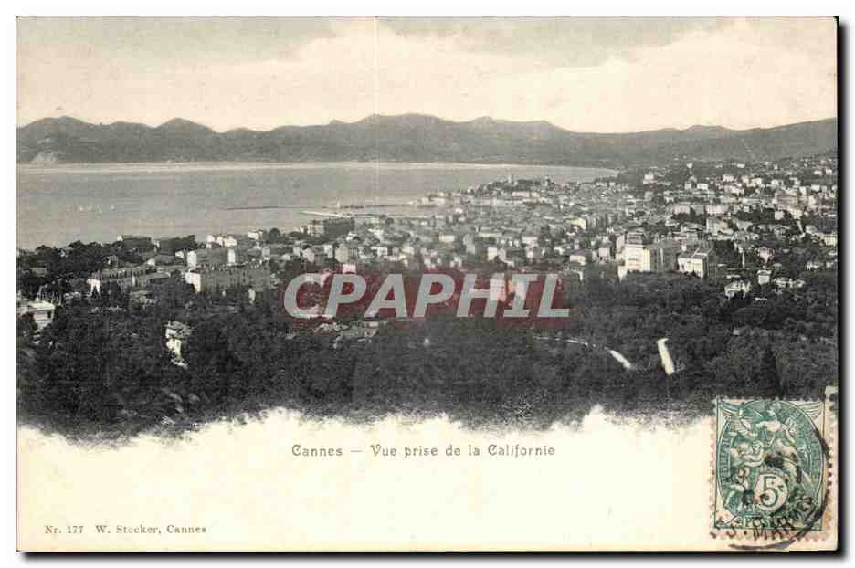 Cannes - Vue prise de la Californie CPA 
