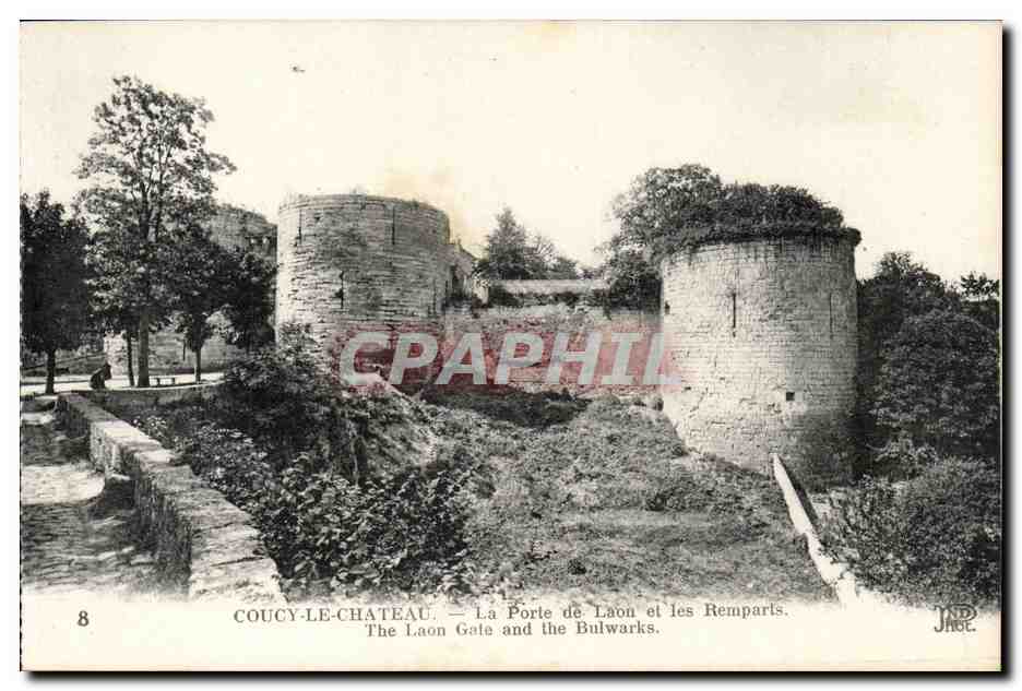Coucy-le-Château — La Porte de Laon und die Mauern — JAGE, Nr. 8