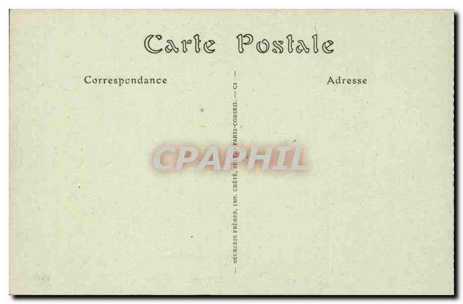 Coucy-le-Château — La Porte de Laon — Décoration pour la visite du Cardinal Hartmann, archevêque de Cologne, 11 avril 1916 — Verso