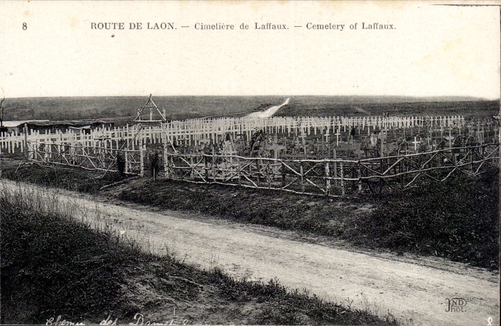 Route de Laon - Cimetiere de Laffaux - CPA 