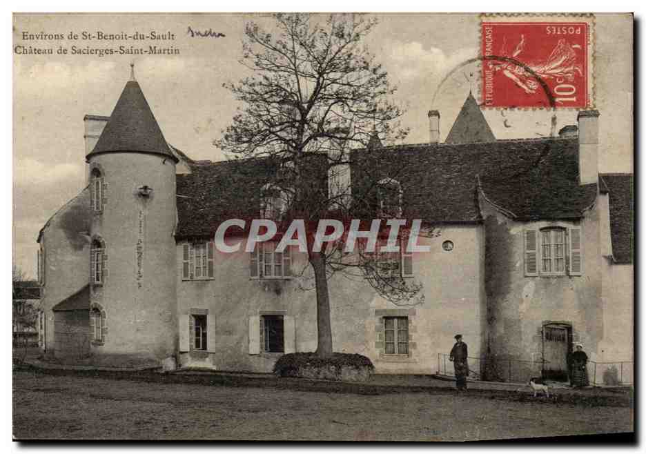 St Benoit de Sault - Chateau de Sacierges Saint Martin CPA