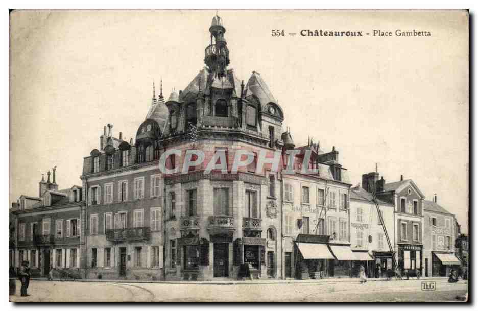 Chateauroux - Place Gambetta - CPA 