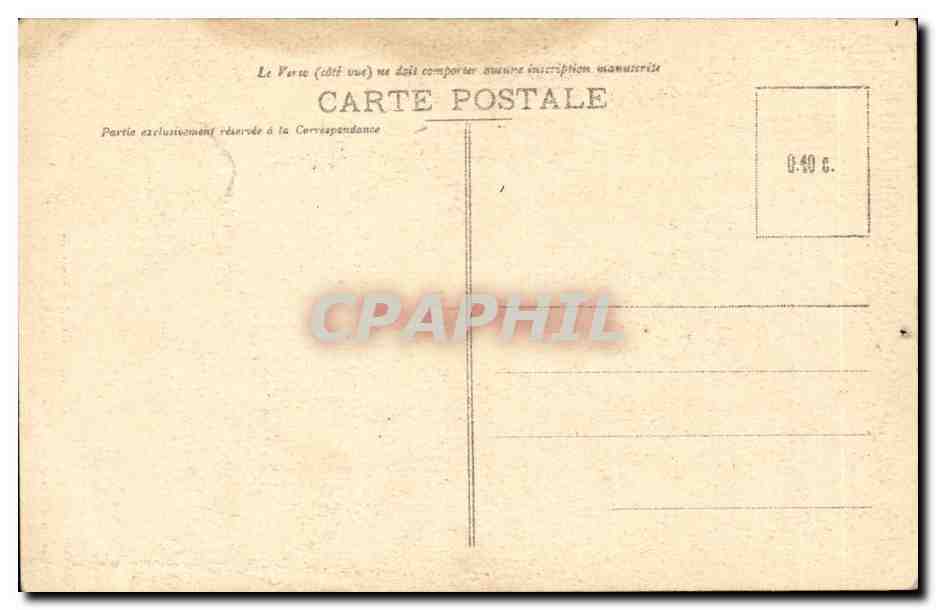 Fantaisie - Folklore - Costumes - Famille Bretonne - CPA  — Verso