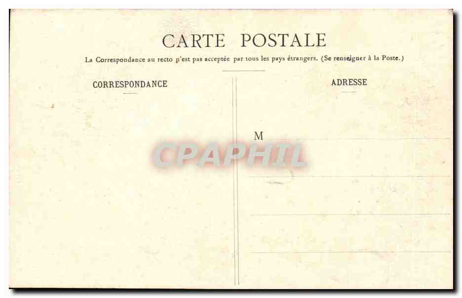 Fantaisie - Folklore - Costumes - Famille Bretonne - Bons Souhaits - CPA  — Verso