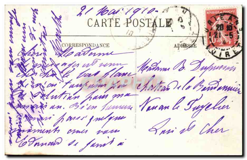Allagamenti a Parigi — Gennaio 1910 — Hotel Terminus e Rue Saint-Lazare — LL — Verso