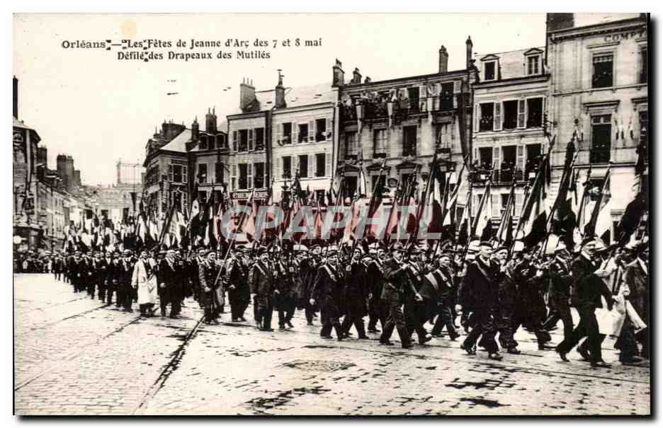 Orleans - Les Fetes de Jeanne d'Arc - Defile des Drapeaux des Mutiles - CPA 