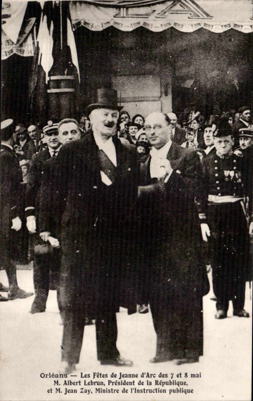 Orleans - Les Fetes de Jeanne d'Arc - M Albert Lebrun M le President de la Republique - CPA 