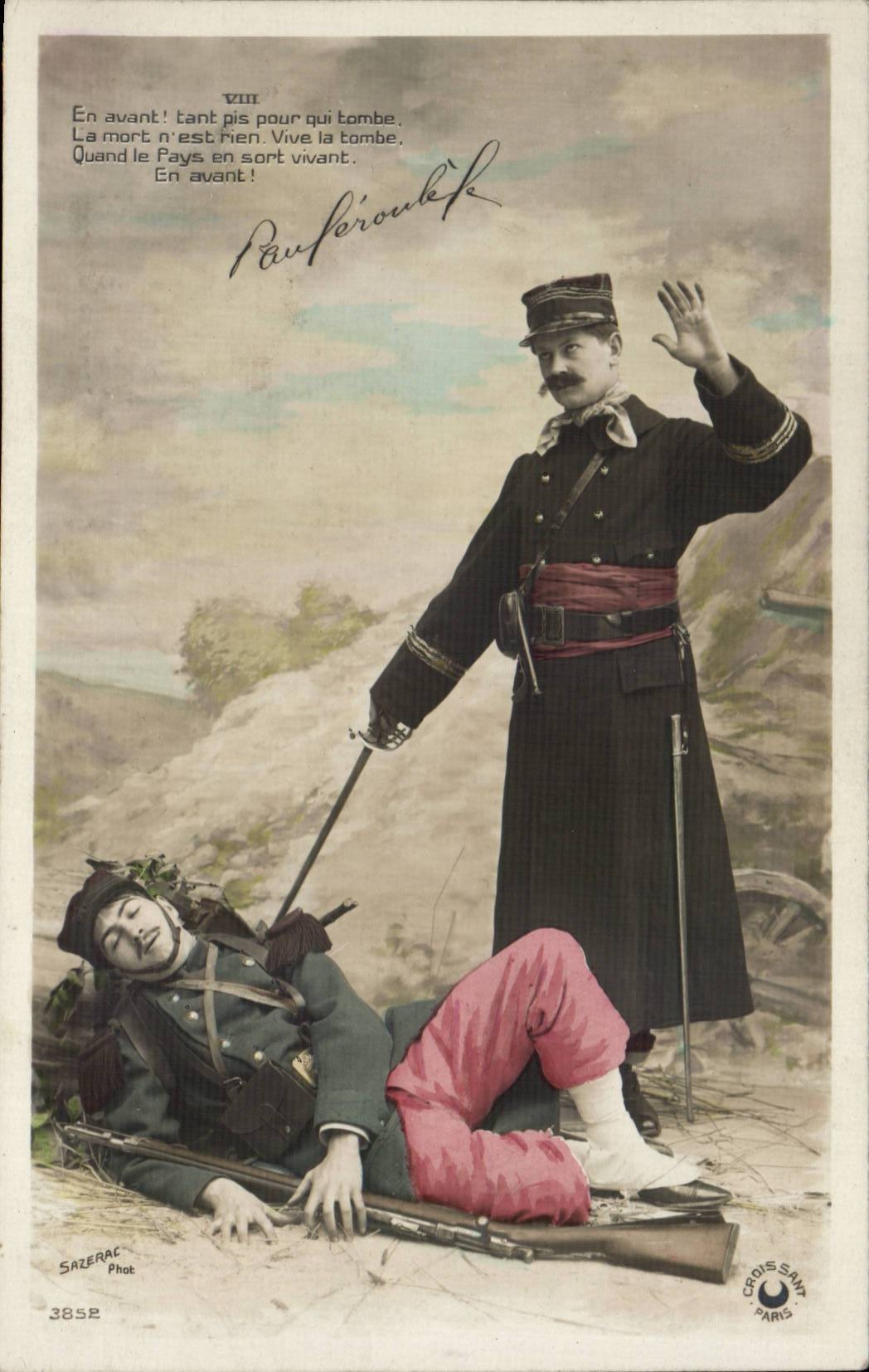 Militaria - Patriotique - en Avant - CPA 