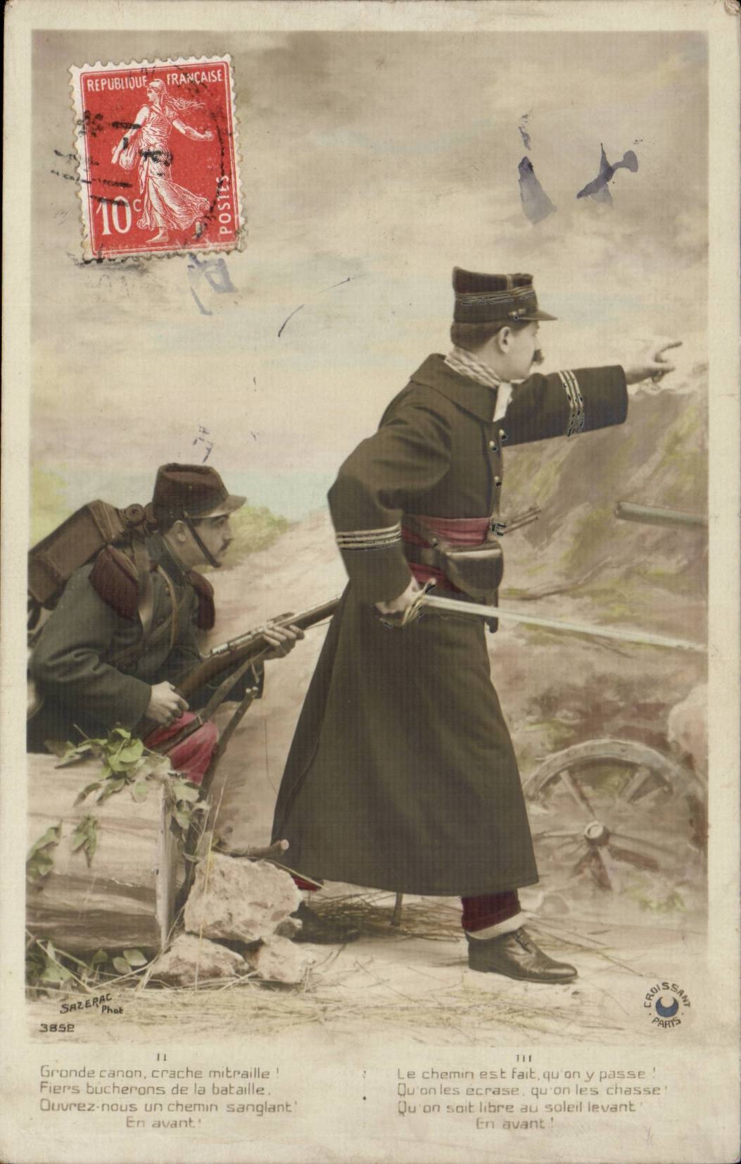 Militaria - Patriotique - en Avant - CPA 