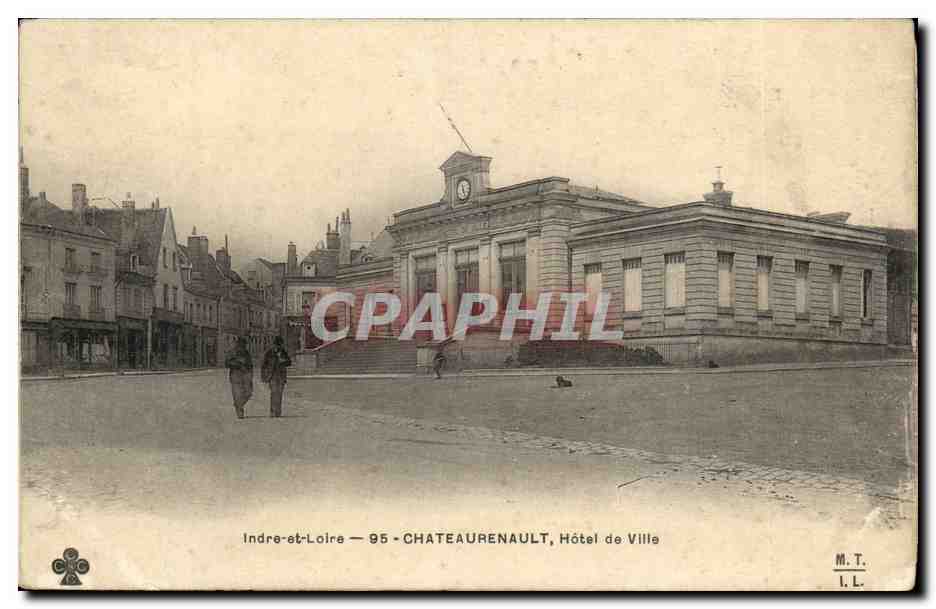 CPA Chateaurenault Hotel de ville