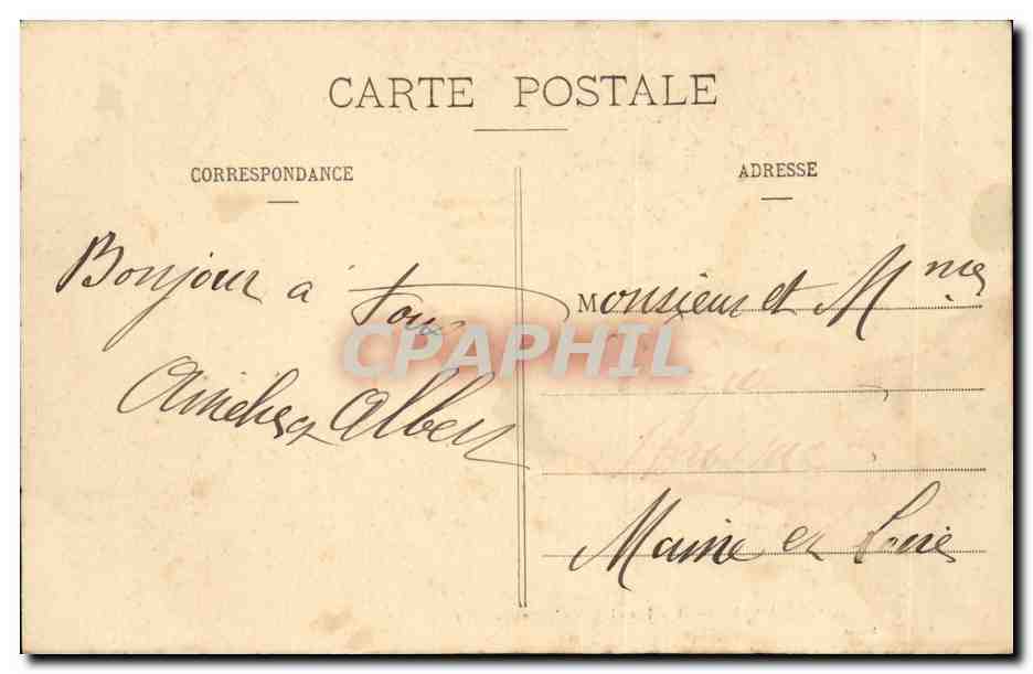 CPA Cinq Mars la pile L'hotel de ville — Rückseite