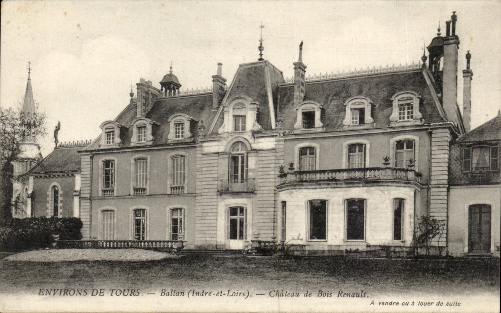CPA Environs de Tours Chateau de Bois Renault