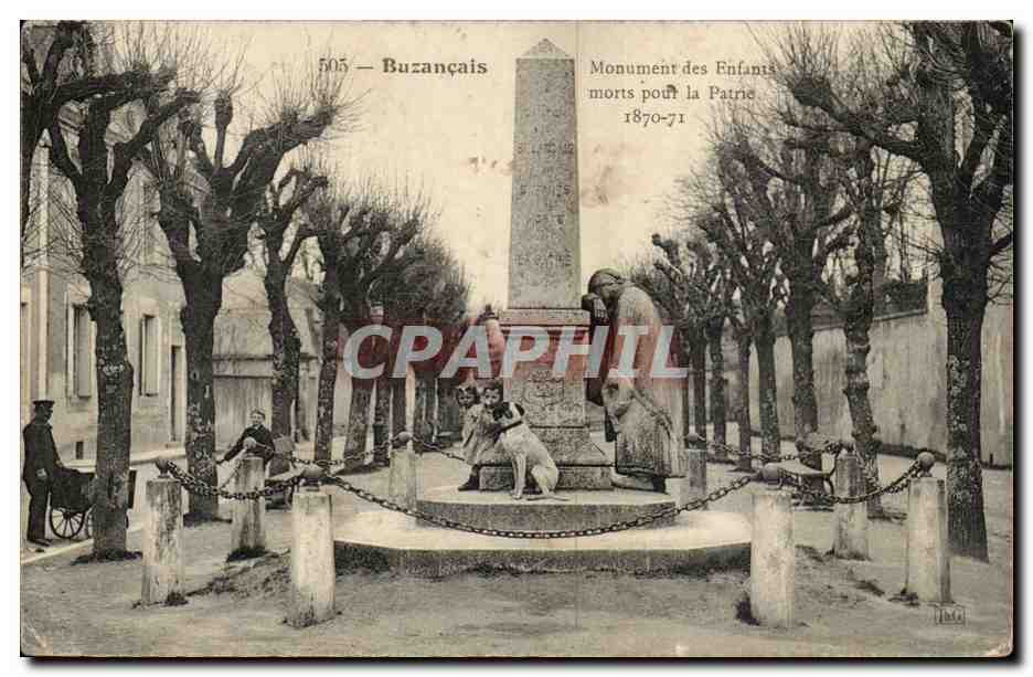 CPA Buzancais Monument des enfants morts pour la France 1870 1871