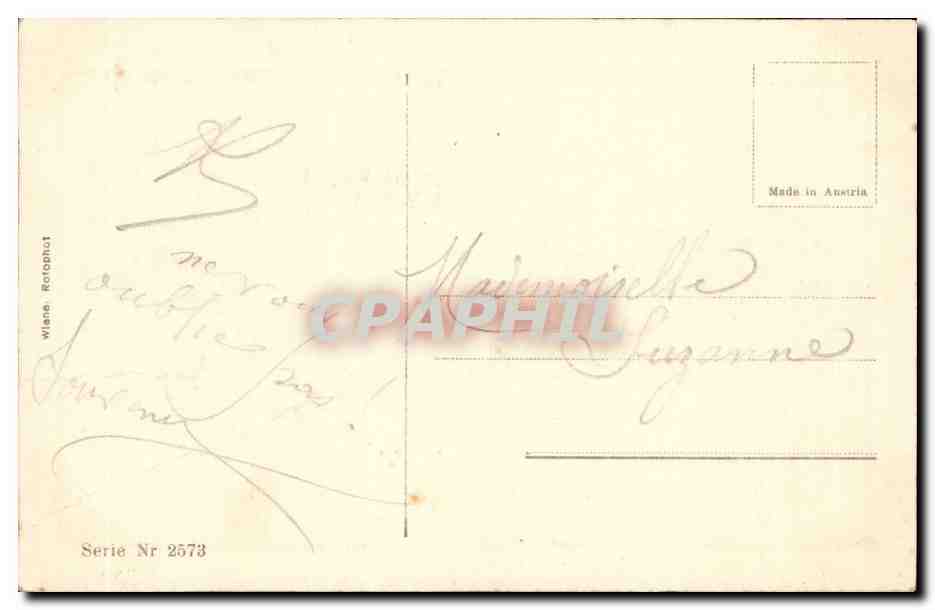 CPA Loffler Les adieux Caleche Chevaux Cheval Horse — Rückseite