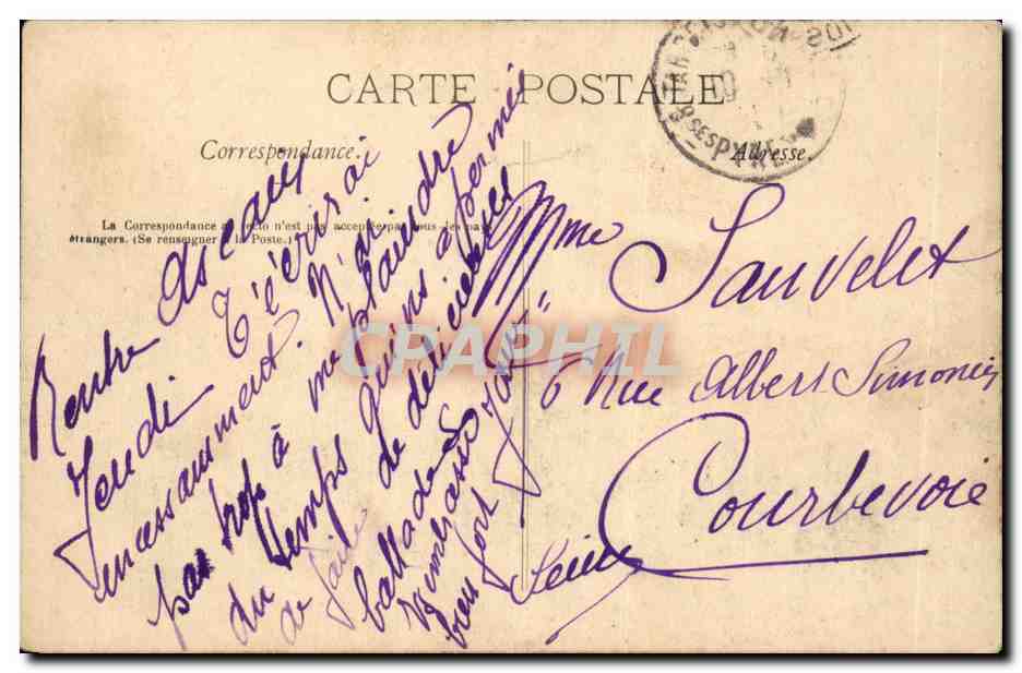 CPA Larrau Excursionnistes allant a Saint Joseph Ane Donkey Mule — Rückseite