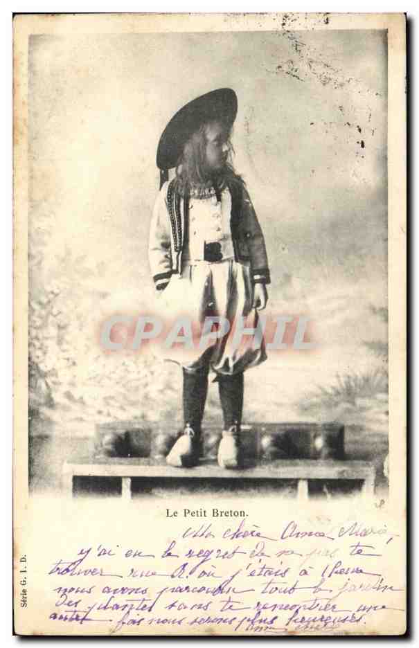 CPA Folklore Le petit breton