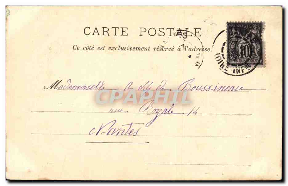 CPA Folklore Le petit breton — Verso