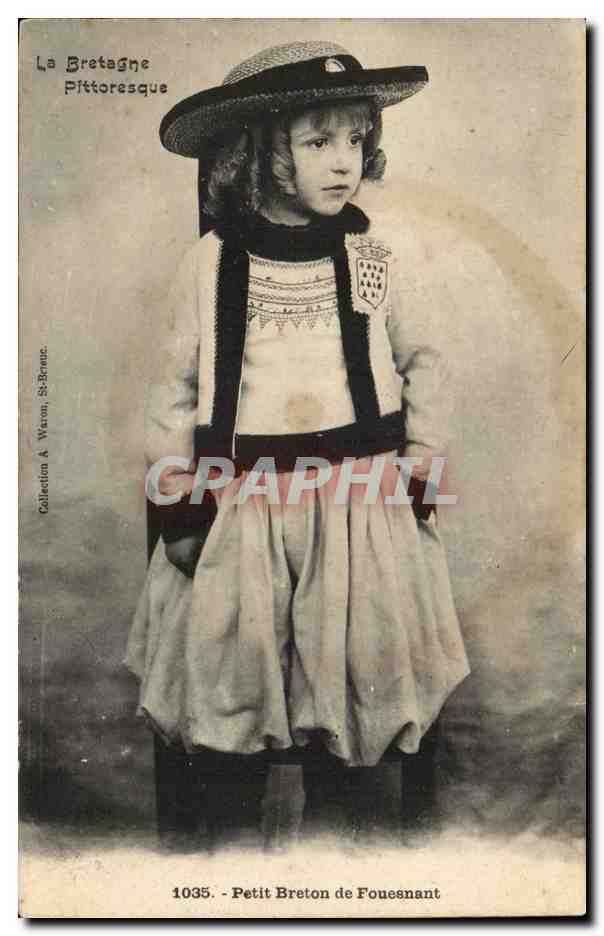 CPA Folklore petit breton de Fouesnant