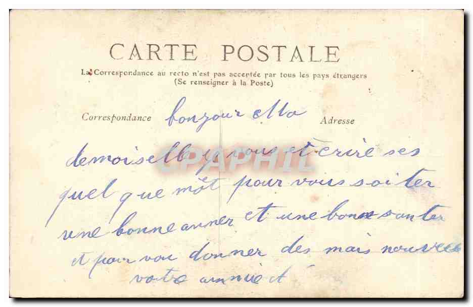 CPA Idylle breton (couple) — Verso
