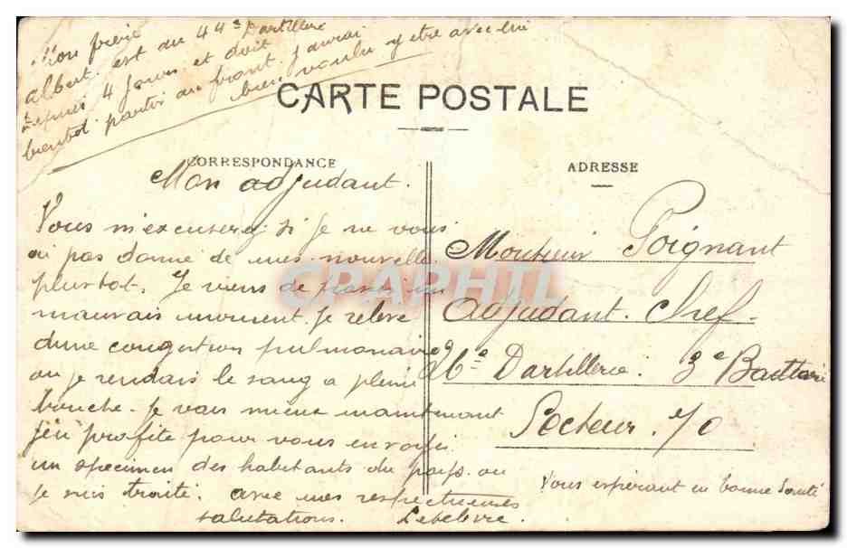 La Bourrée d'Auvergne — scène de danse traditionnelle — V.D.C. n°1202 — Verso