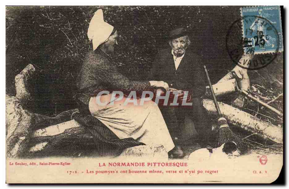 La Normandie pittoresque — scène de vie normande — Le Goubezy, édit., Saint-Pierre-Eglise