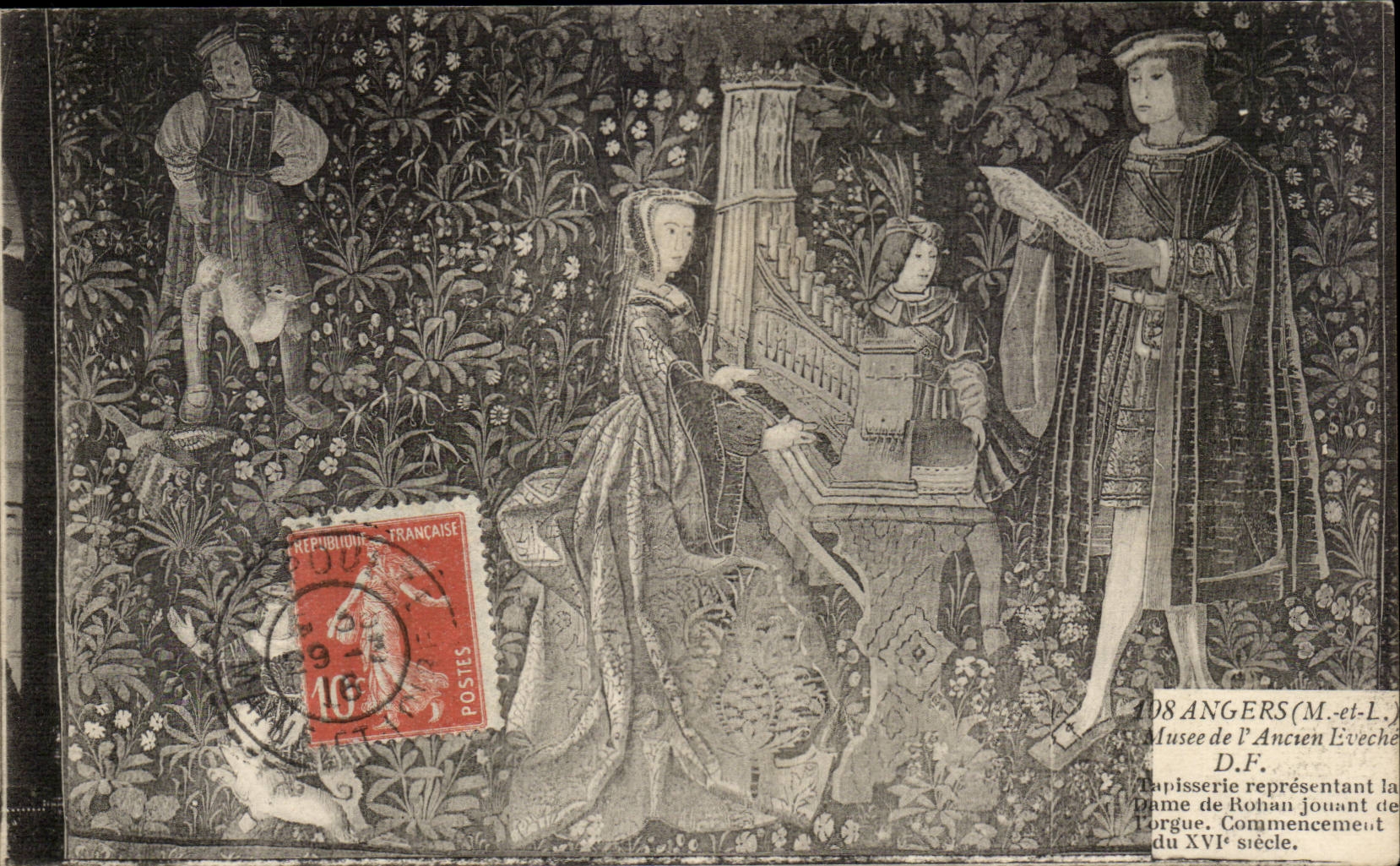 Angers - Musee de l'Ancien Eveche - tapestry - arts - CPA 