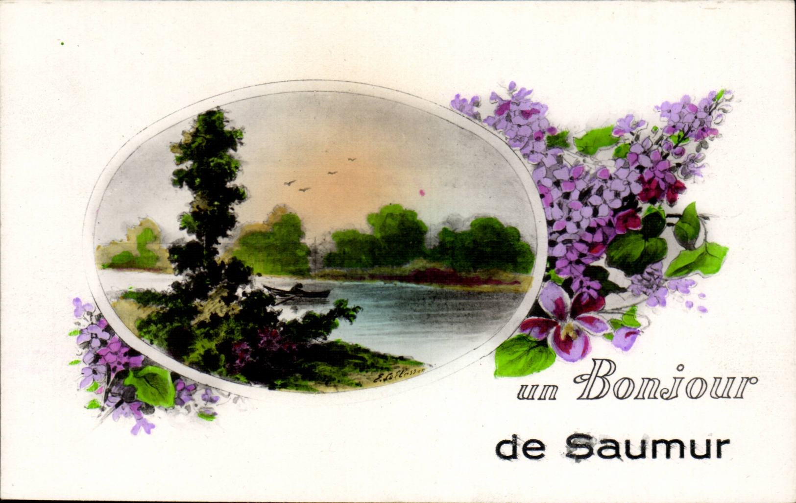 Saumur - Un Bonjour de Saumur - CPA 