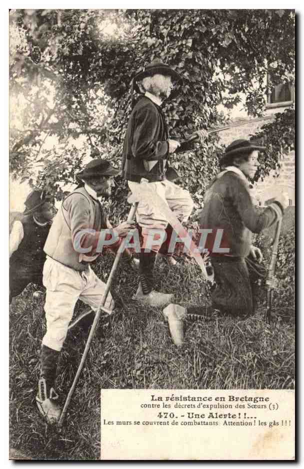 Folklore - Costumes - La Resistance en Bretagne - CPA Chouants