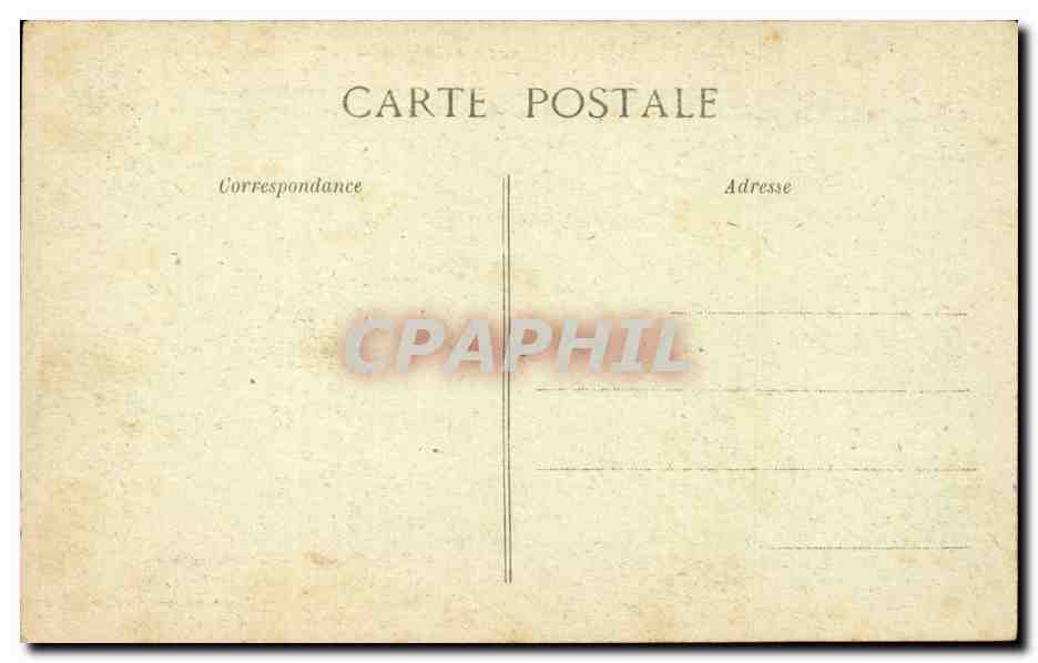 Locronan - La Pierre Sacree des Druides - Jeune Fille - CPA  — Rückseite