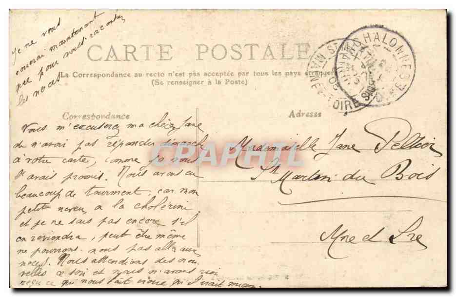 Folklore - Costumes - L'Amour en Bretagne - bebe - CPA  — Verso