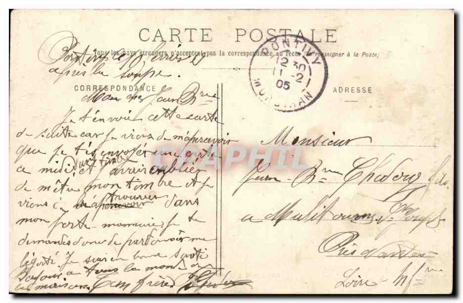Fete - Joyeux Anniversaire Homme - Plus un sou - - CPA  — Rückseite