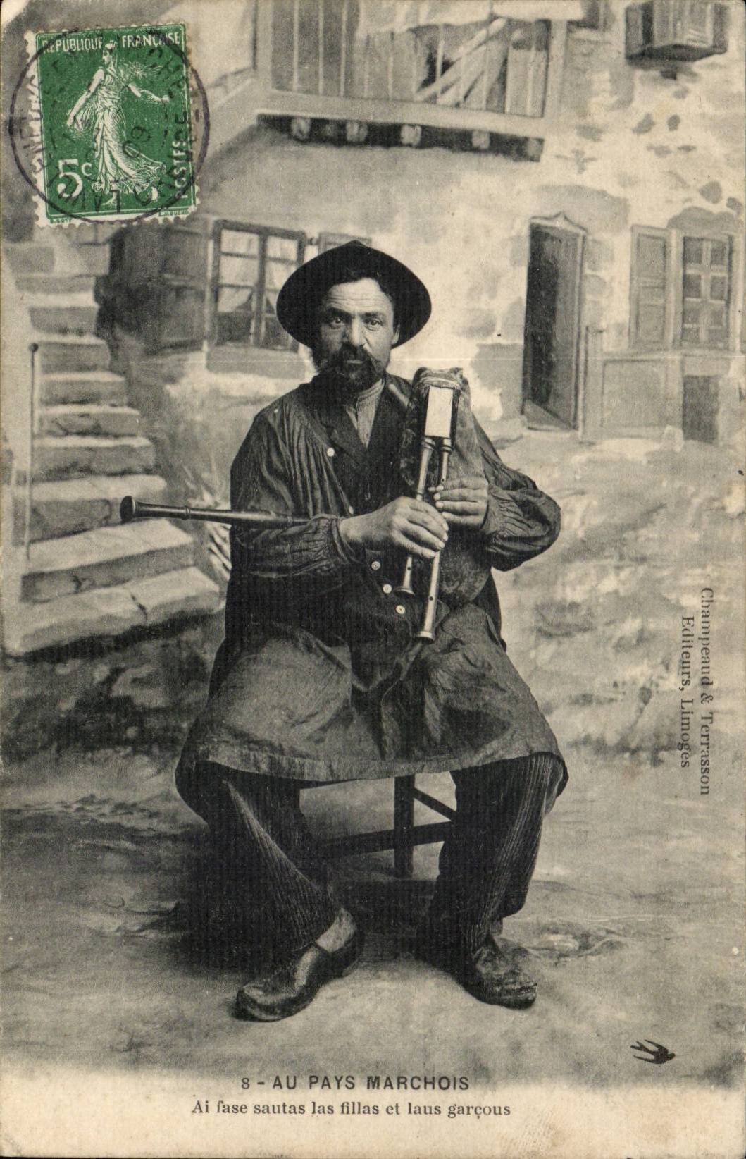 Folklore - Costumes - Homme - Au Pays Marchois - CPA 
