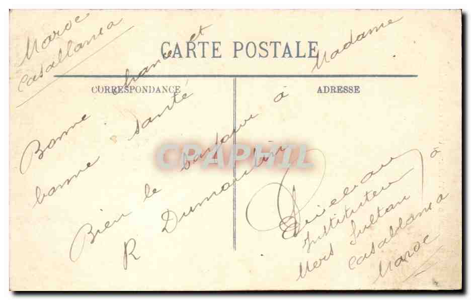 Folklore - Costumes - Scenes et Types - Une Ecole Indigene - CPA  — Verso