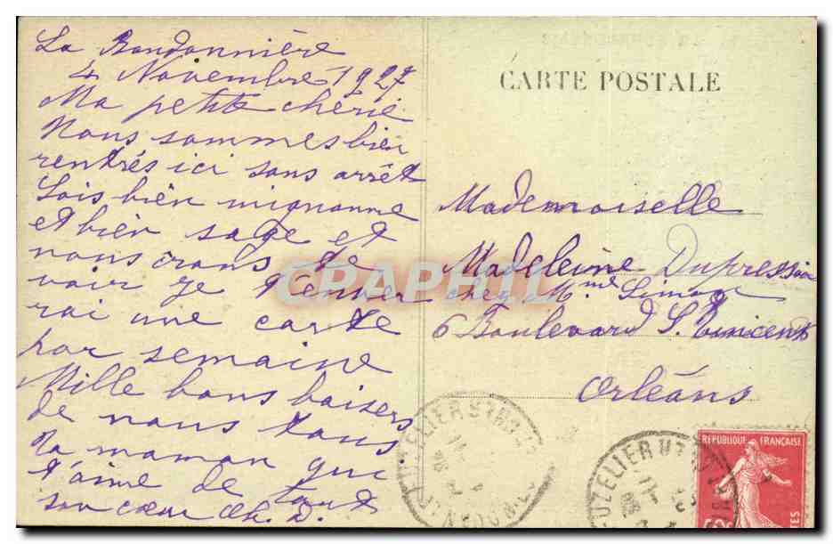 Le Bourbonnais — Un mariage. En route pour l'Église — CPAPHIL n°6367 — Verso