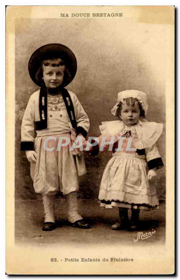 Fantaisie - Enfants - Ma Douce Bretagne Costumes - Folklore CPA 