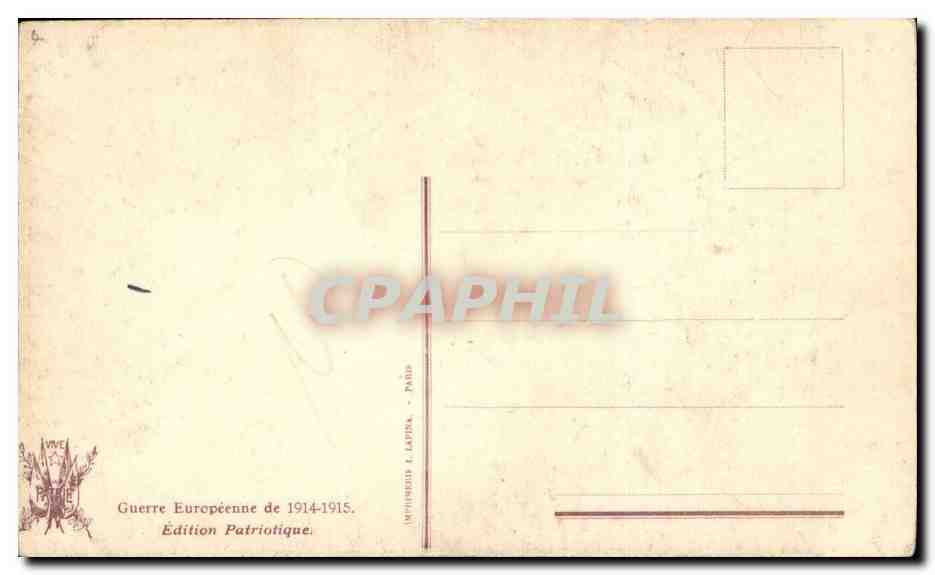 Fantaisie - Femme - Enfant La Chanson du Branle Bas - CPA  — Verso