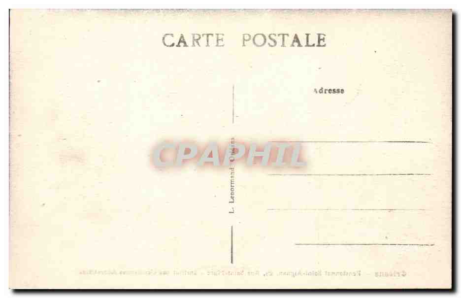 Orléans — Pensionnat Saint-Aignan, 22 Rue Saint-Marc — Institut des Gardiennes Adoratrices — Verso