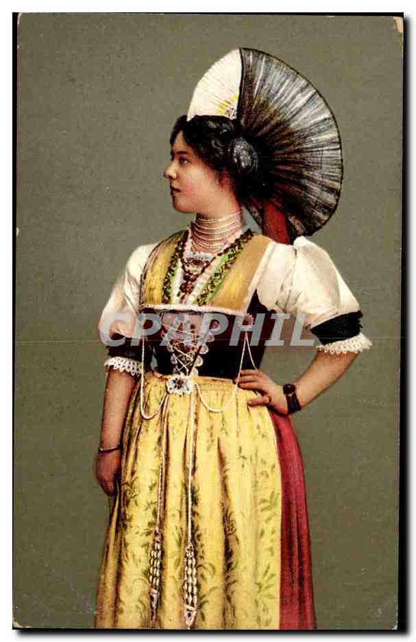 Femme - Fantaisie - Appenzellerin - Festtracht Deutschland - Germany - CPA 
