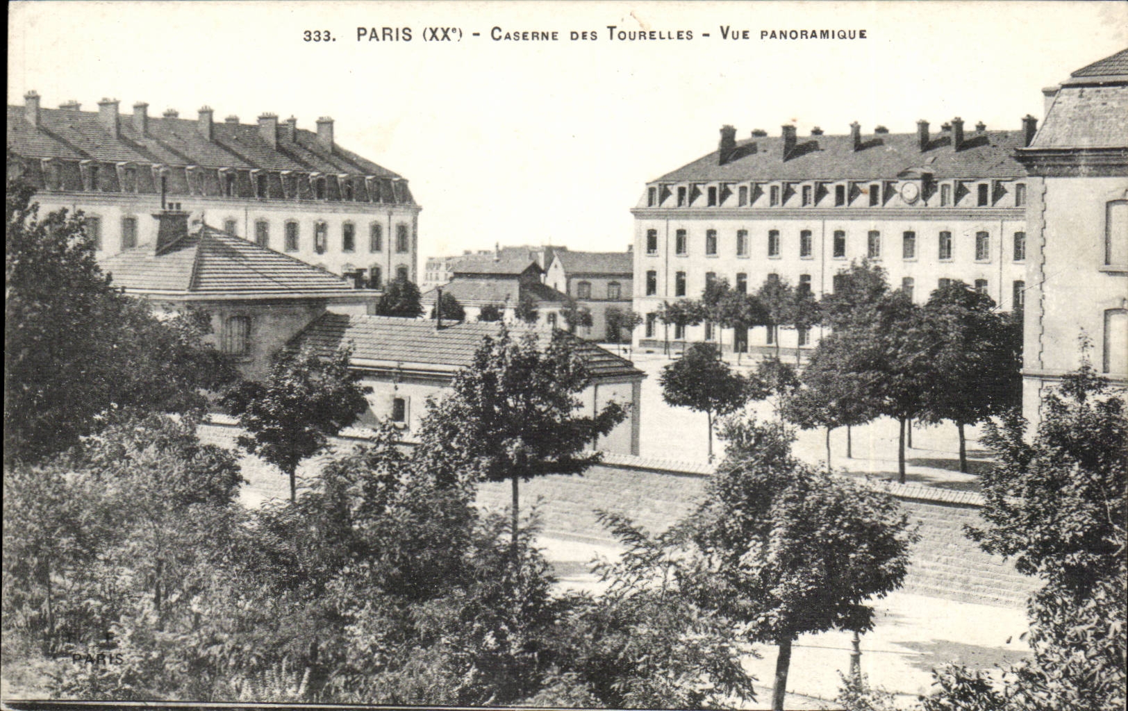 Paris - 20 - Caserne des Tourelles - Vue Panoramique - CPA 