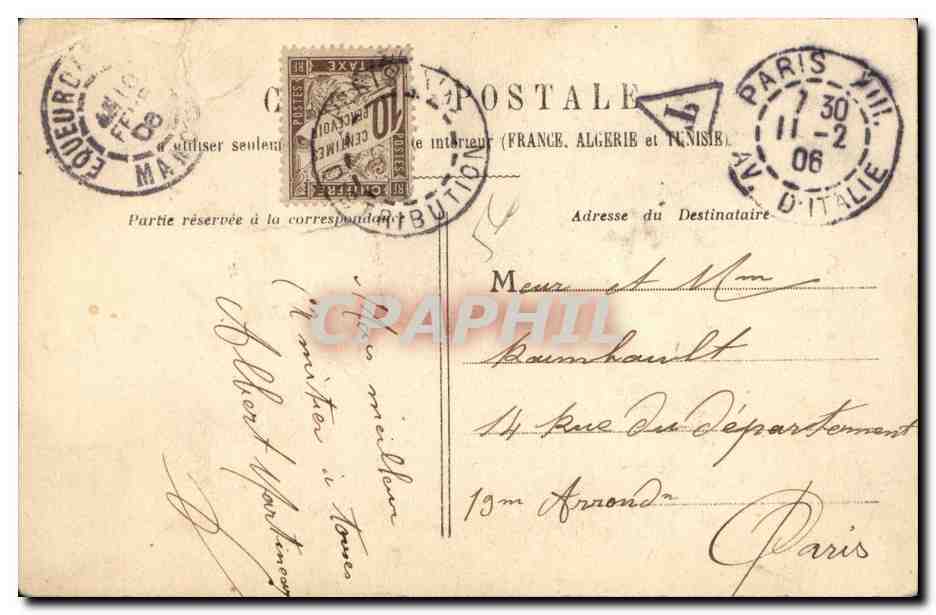 Fantaisie - Enfant - Pauvre Breton - CPA  — Verso