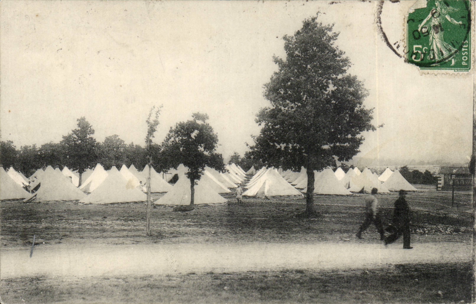 Militaria - Le Campement - Tente - CPA 