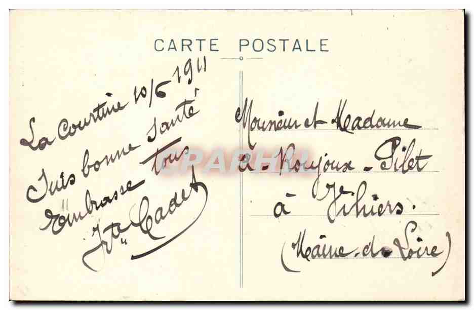 Camp de la Courtine - Baraquement des Officiers - CPA  — Rückseite