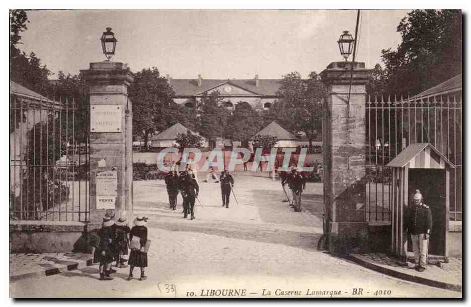 Libourne Caserne Lamarque - CPA 