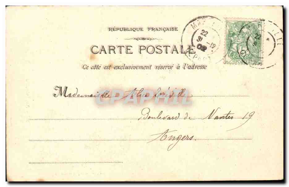 Arles - Arlesienne - Fantaisie - Femme - CPA  — Verso