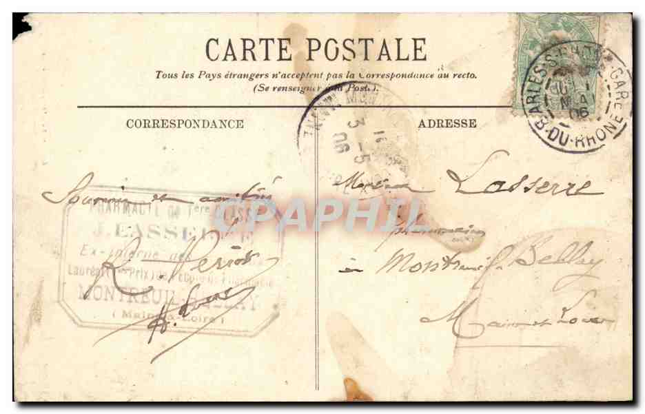 Arlésienne — Édition Marchetou — Arles — Verso