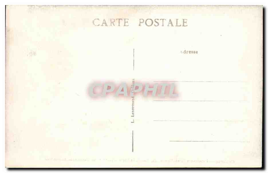 Orleans - Pensionnat Saint Algnan 22 rue Saint Marc - Institut des Gardiennes Adoratrice - CPA  — Verso