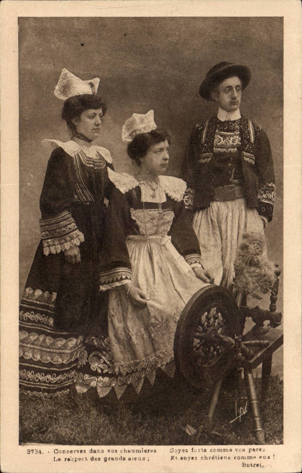 Fantaisie - Folklore - costumes CPA 