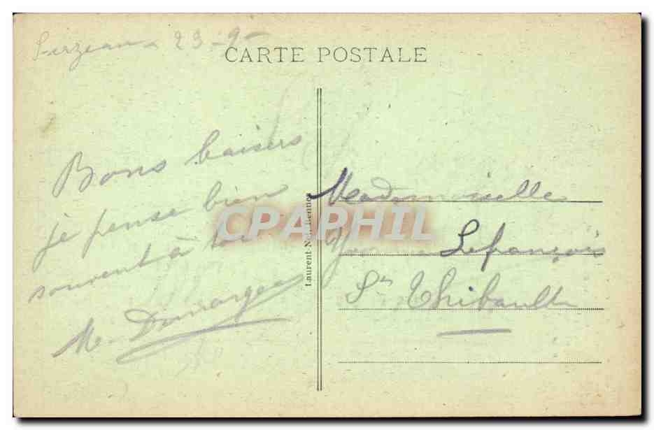 Fantaisie - enfant - jolie fille CPA  — Verso