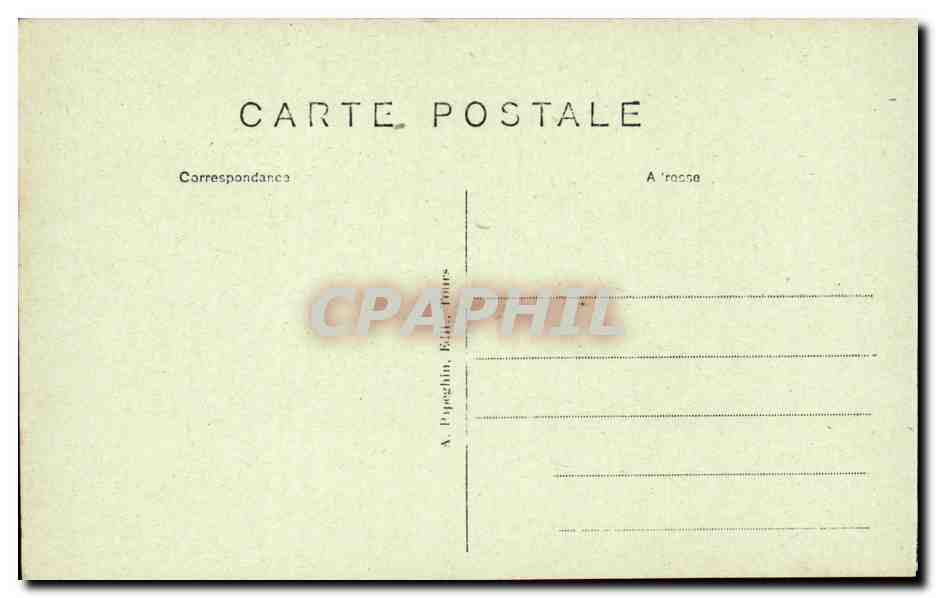 Chenonceaux - Tour des Marques - Porte d'Entree- CPA  — Rückseite